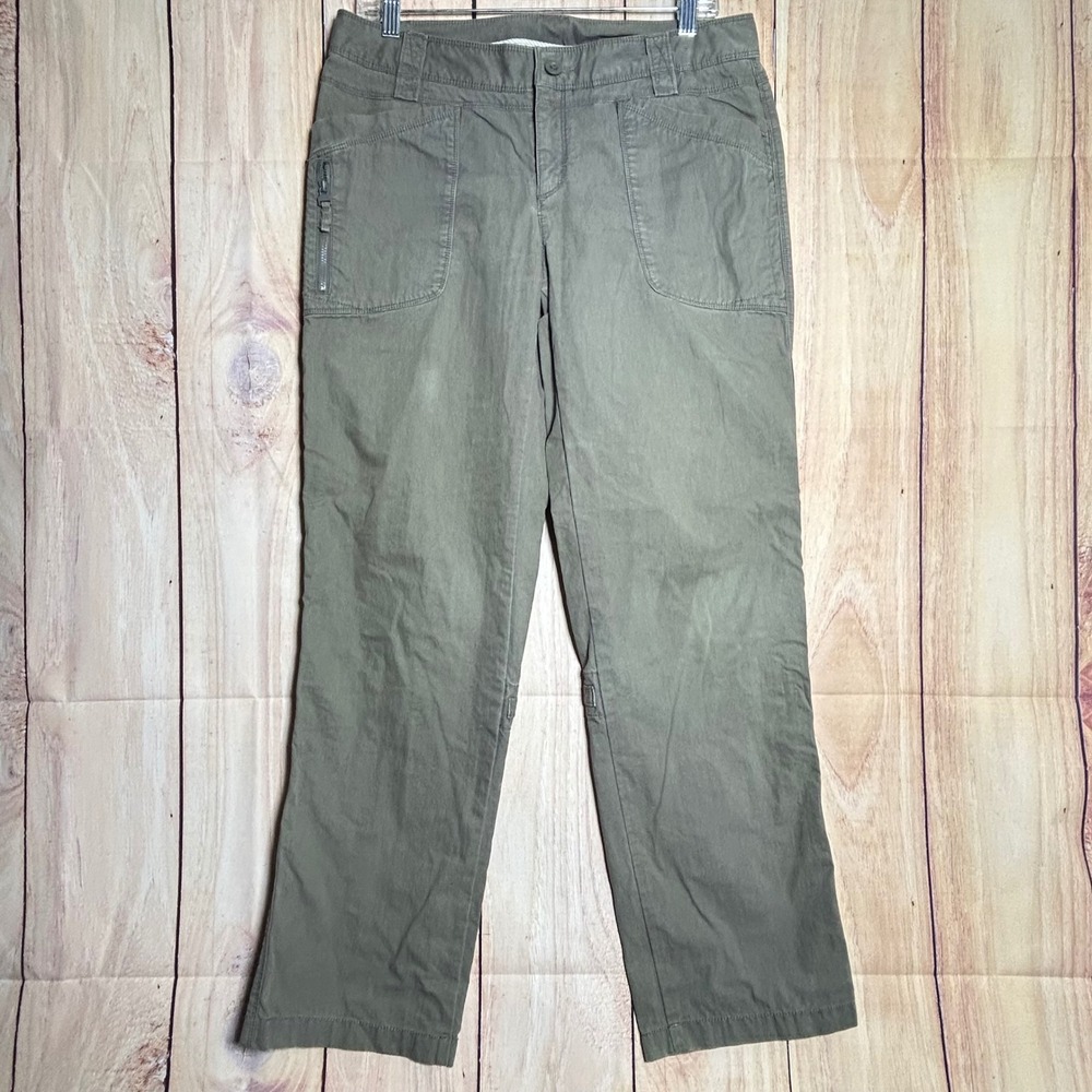 The North Face Cargo Pants Womens 10 Green Straight Leg Hiking Gorpcore CC